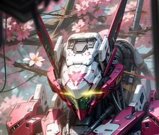 机器人春日樱花。