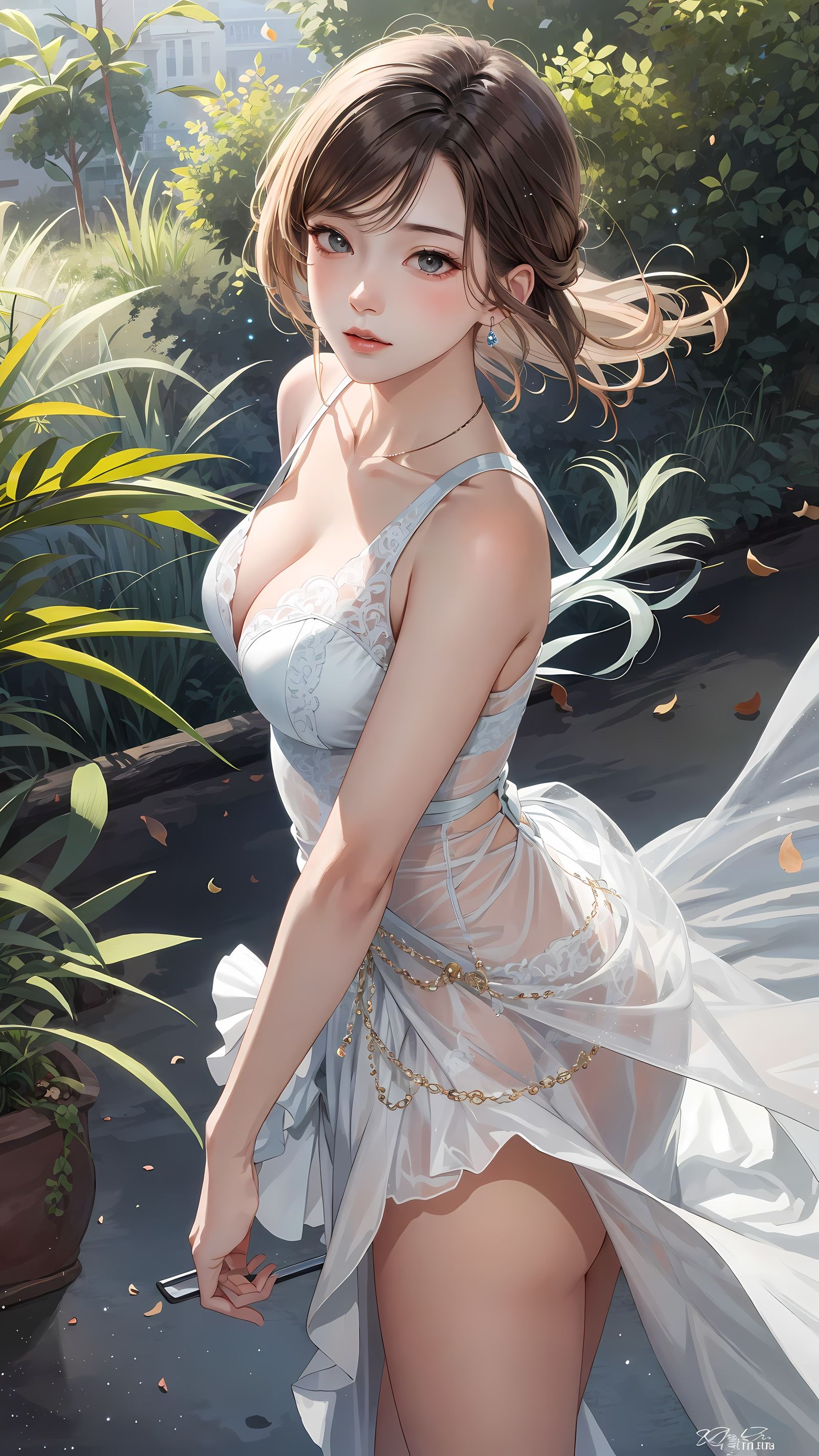 绿色植物盛宴插画图片壁纸