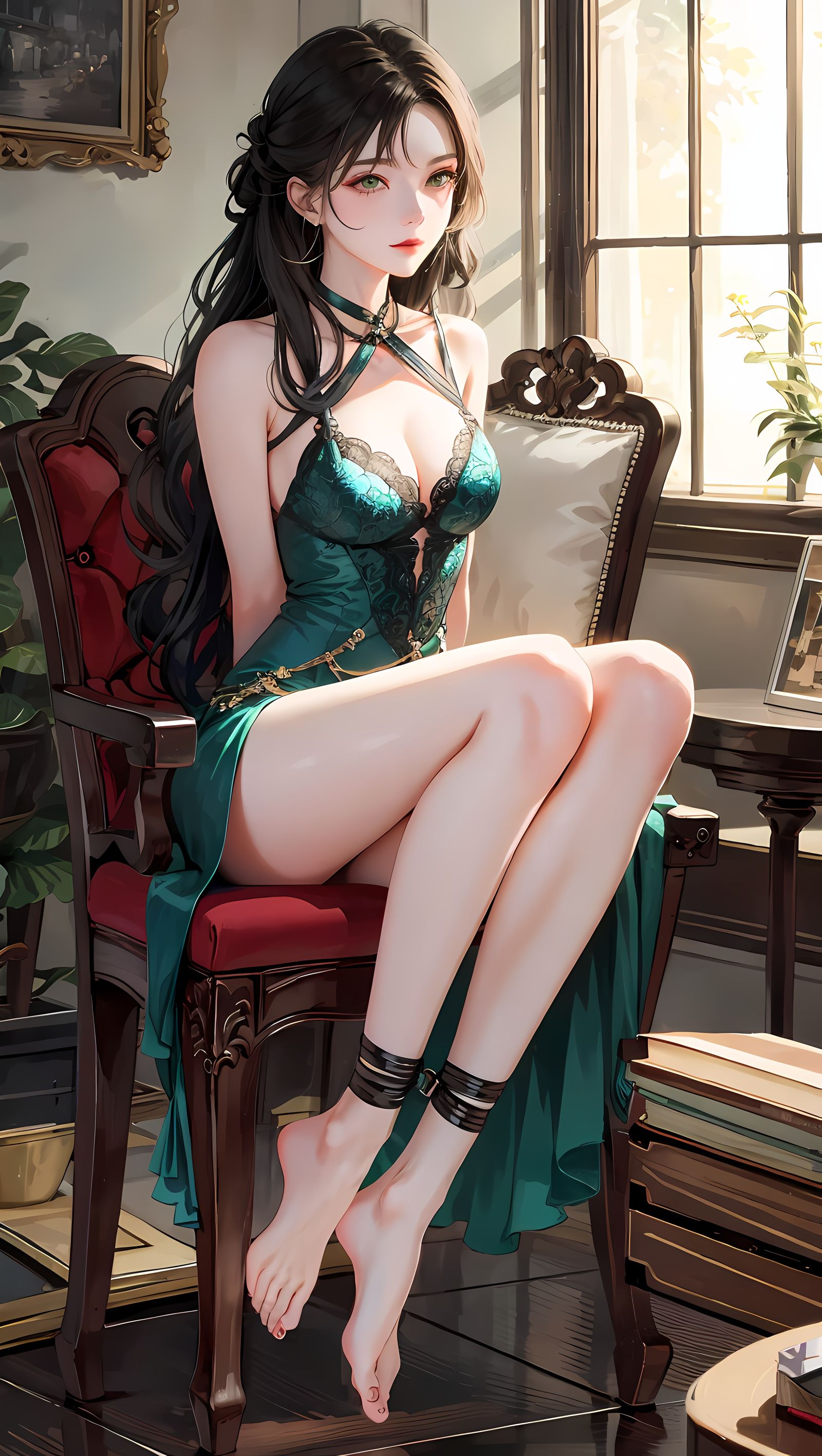 绿裙美少女的绑缚困境