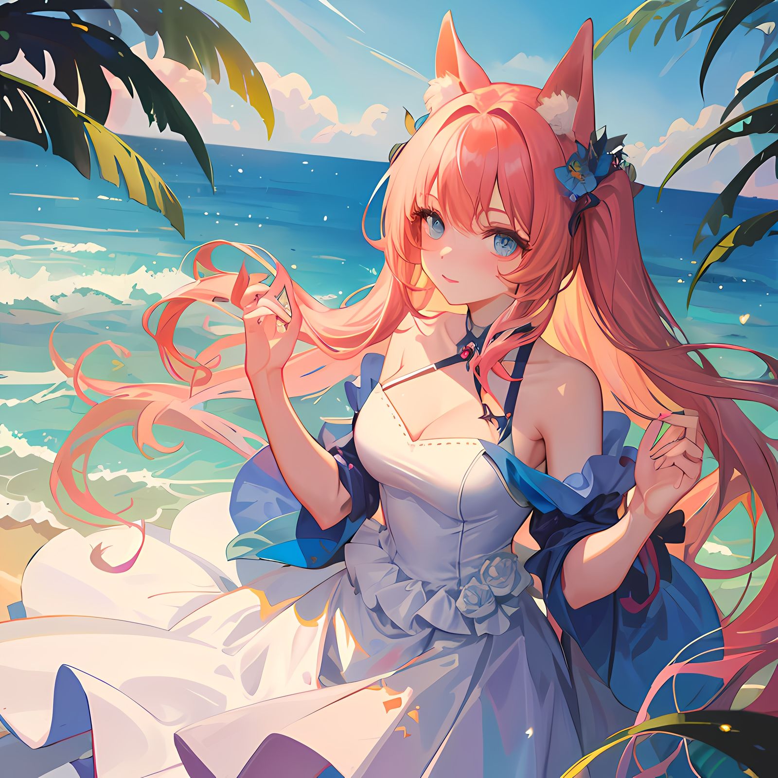 蓝色星球的一夏-二次元女孩