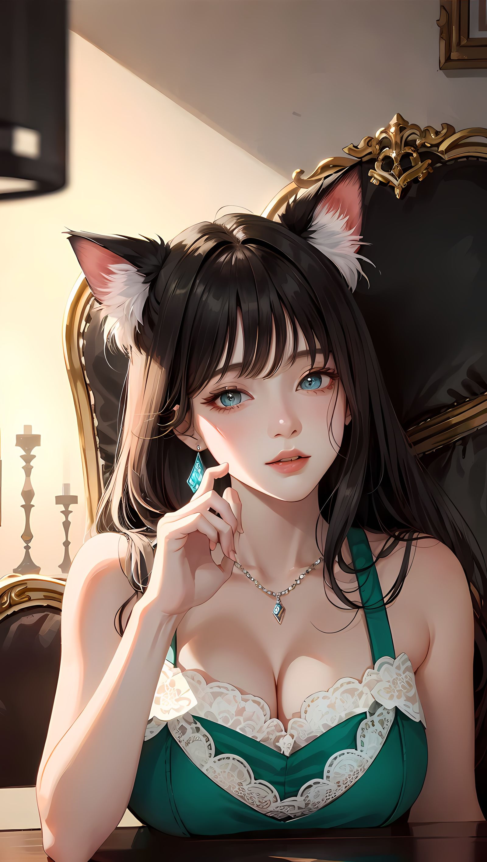 嗷呜！猫耳萝莉想让你是她的王子！插画图片壁纸