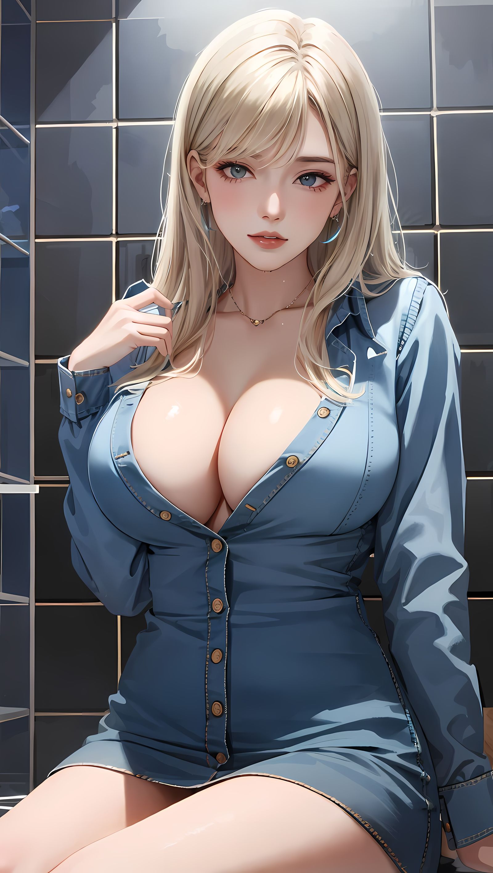 二次元少女瓷砖世界头像同人高清图