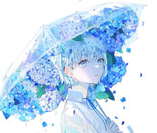 紫陽花-雨小雨伞