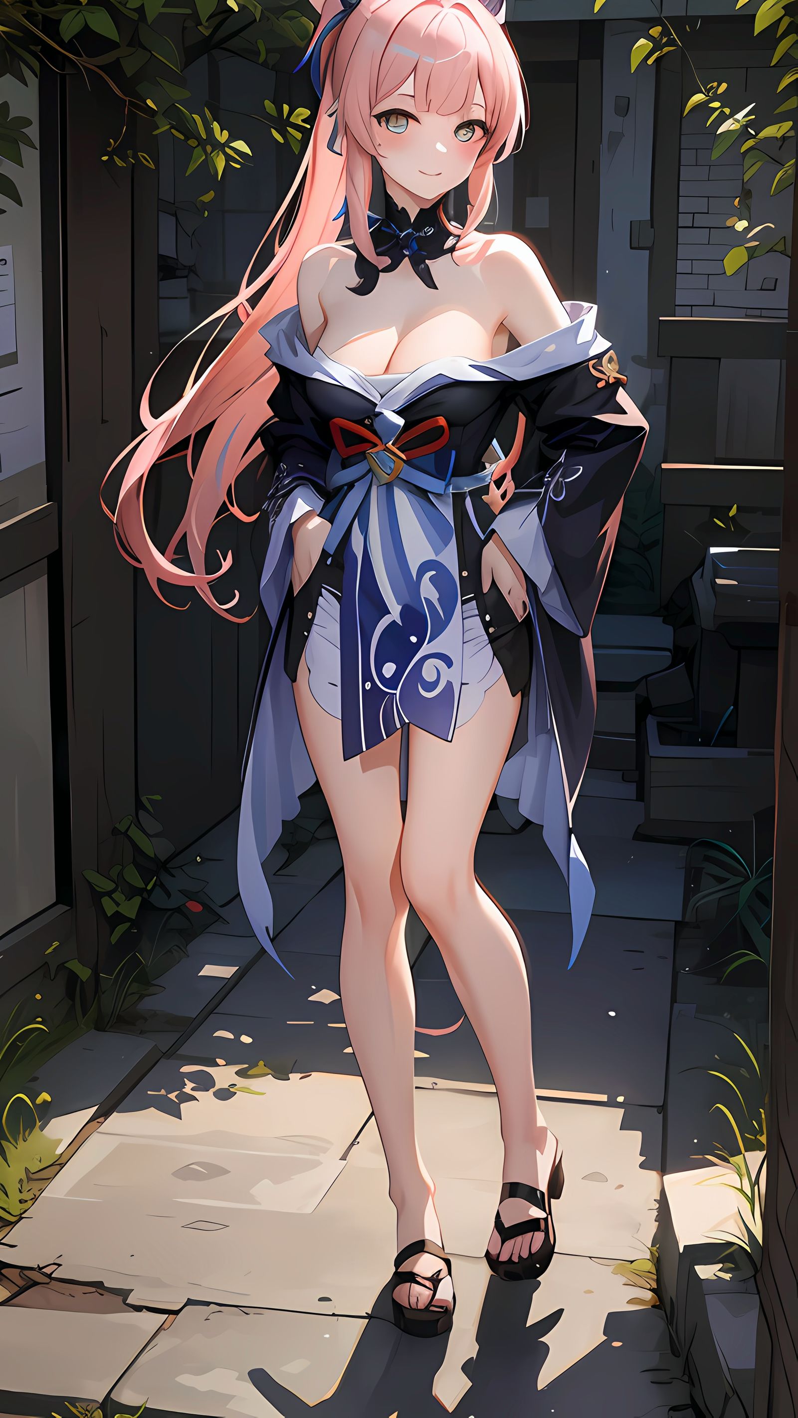 清新少女小憩插画图片壁纸