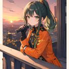 夕阳少女