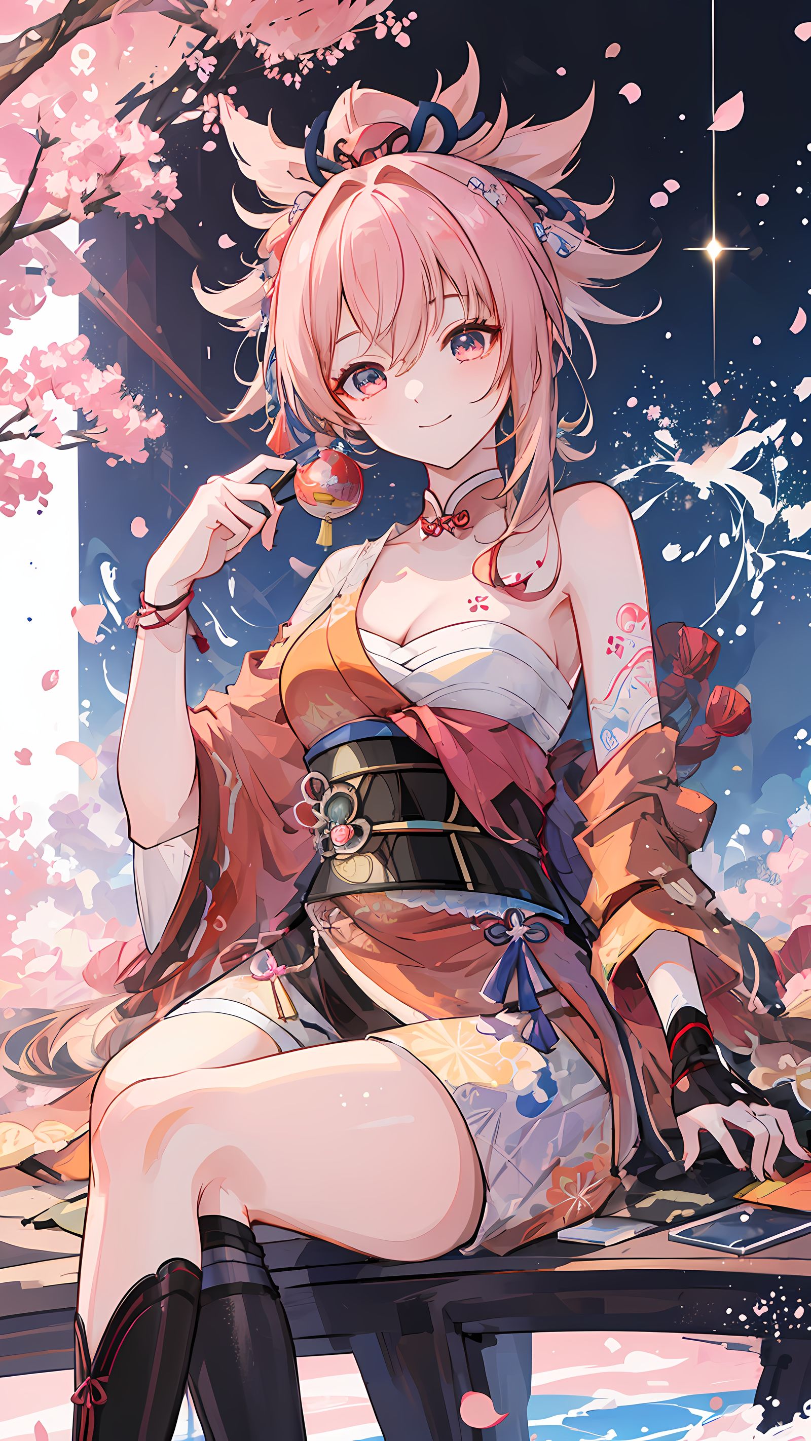 宵宫插画图片壁纸