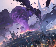 紫烟之城-二次元建筑