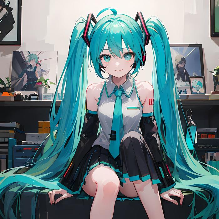 AI初音插画图片壁纸