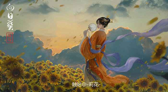 向日葵插画图片壁纸