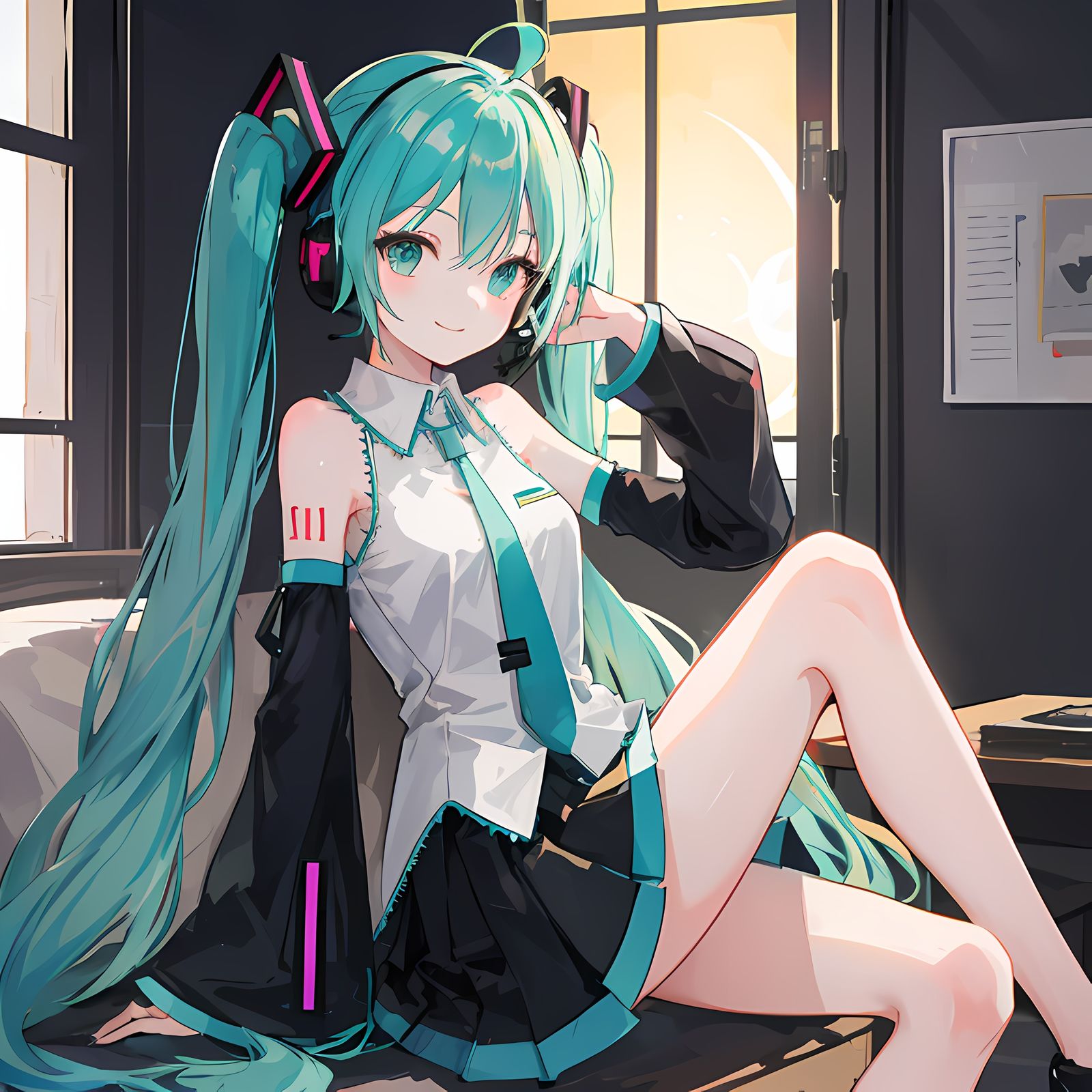 AI初音未来插画图片壁纸