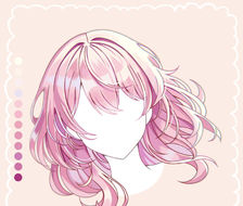 Pink Anime Hair Shading Tutorial