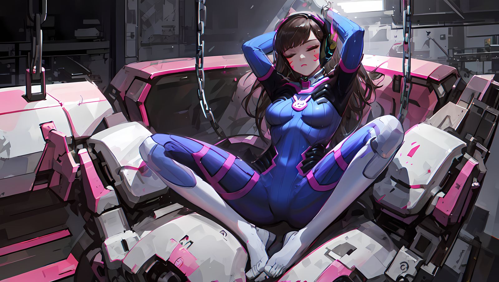 Dva开脚插画图片壁纸