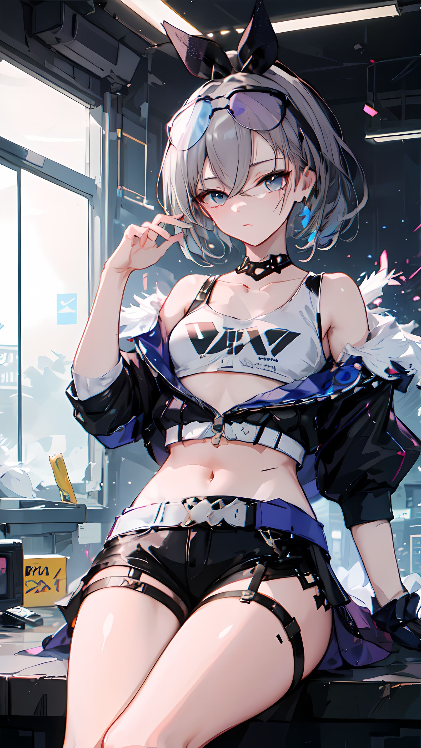 银狼插画图片壁纸