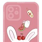 看兔兔吃西瓜的小女孩手机壳设计