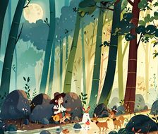 童话里边的小溪-儿童绘本童话世界