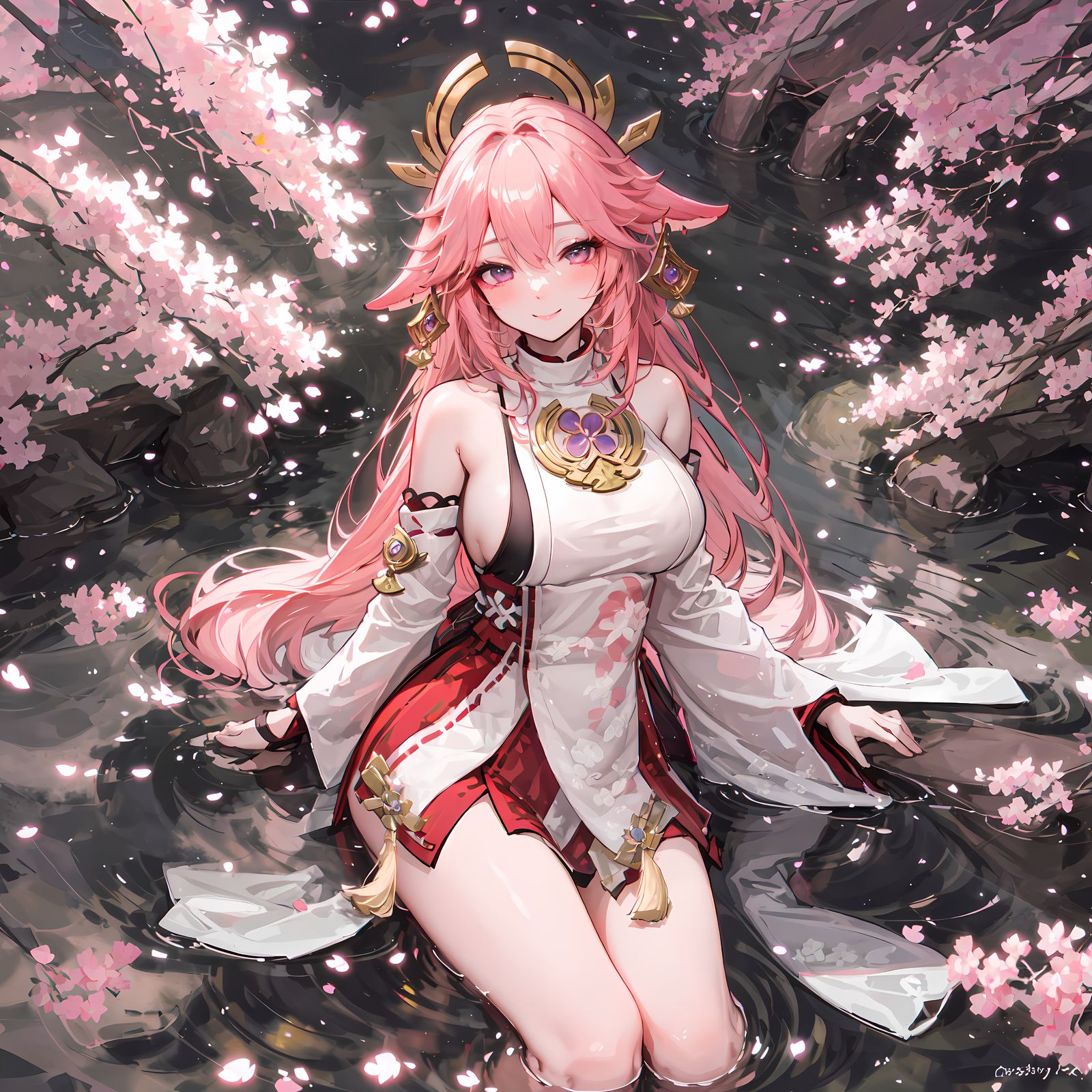 八神重子-二次元八重神子 方图 原神