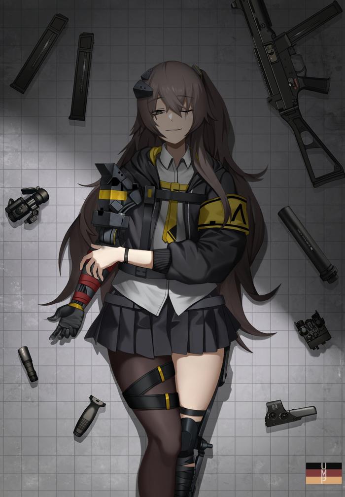 UMP45 Commission插画图片壁纸