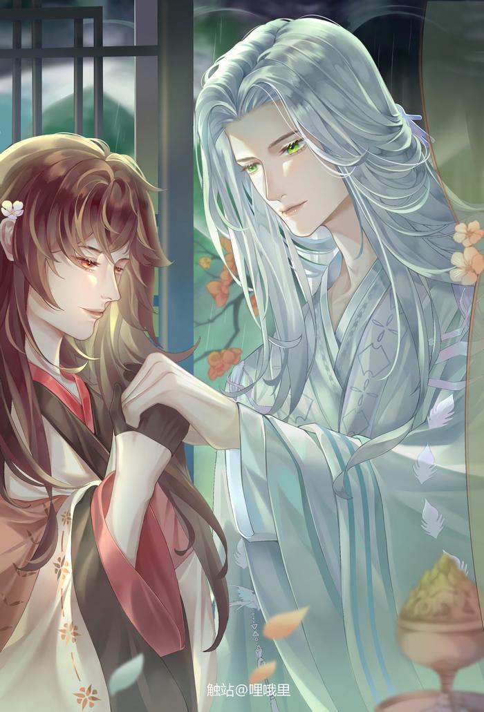 摸了师尊的七夕贺图～插画图片壁纸