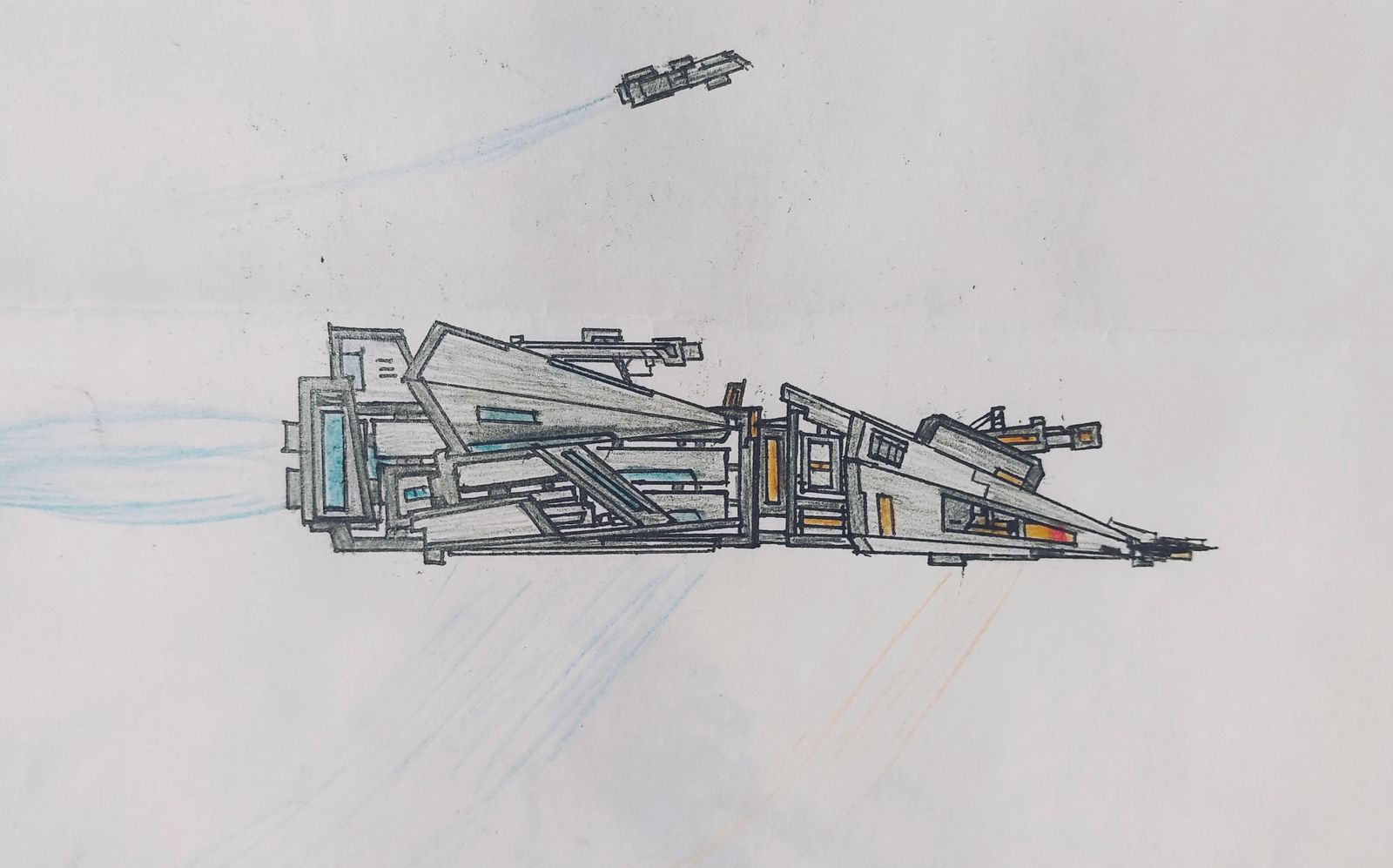 太空快速运输舰插画图片壁纸