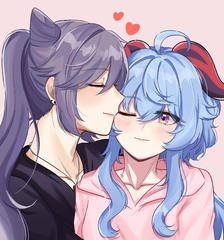 Ganqing kiss <3插画图片壁纸