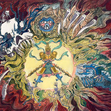 这是我制作的封神演义相关的插画——韦驮驱魔头像同人高清图