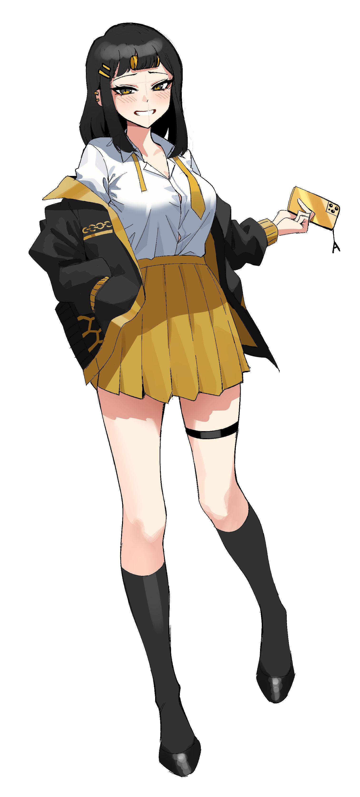 穿着校服的老鲁角色们插画图片壁纸