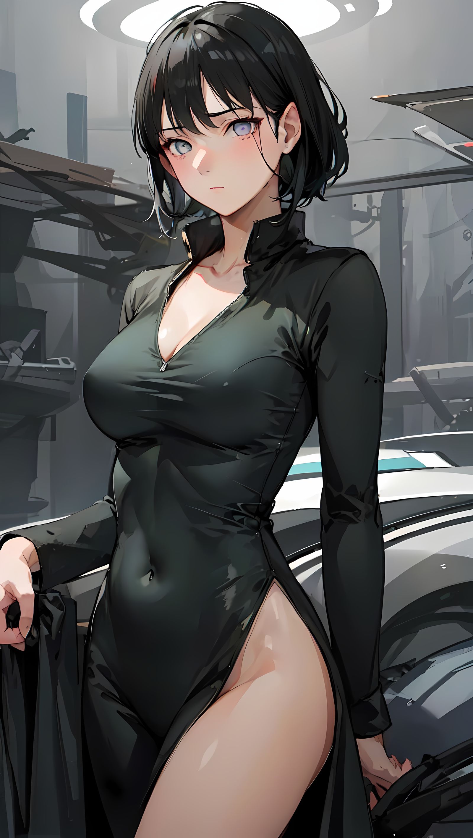 短发雏田插画图片壁纸