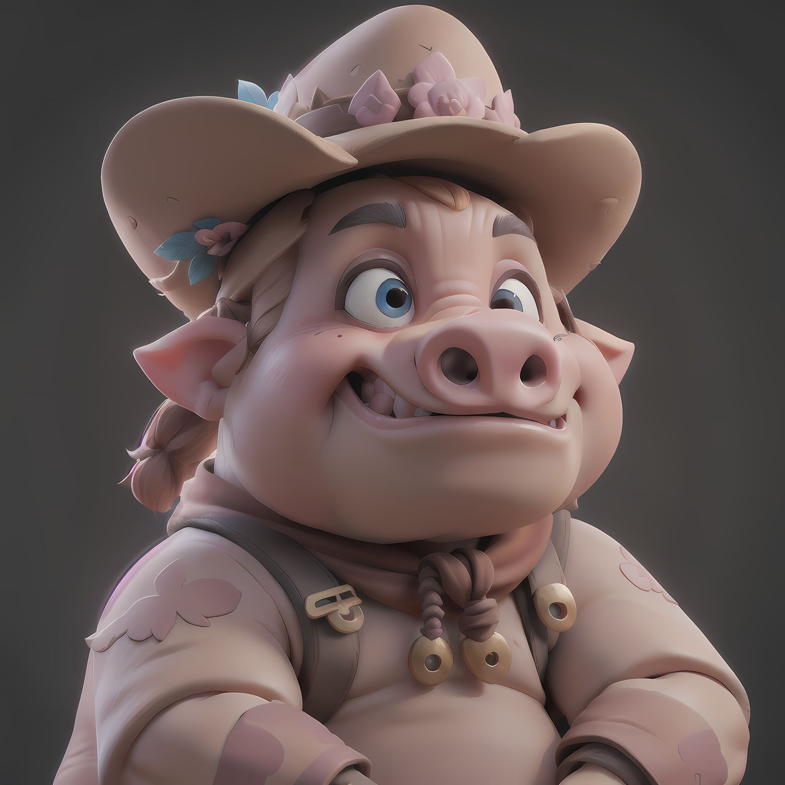 可爱的猪-3D卡通猪
