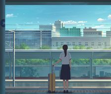 火车站台-插画故事