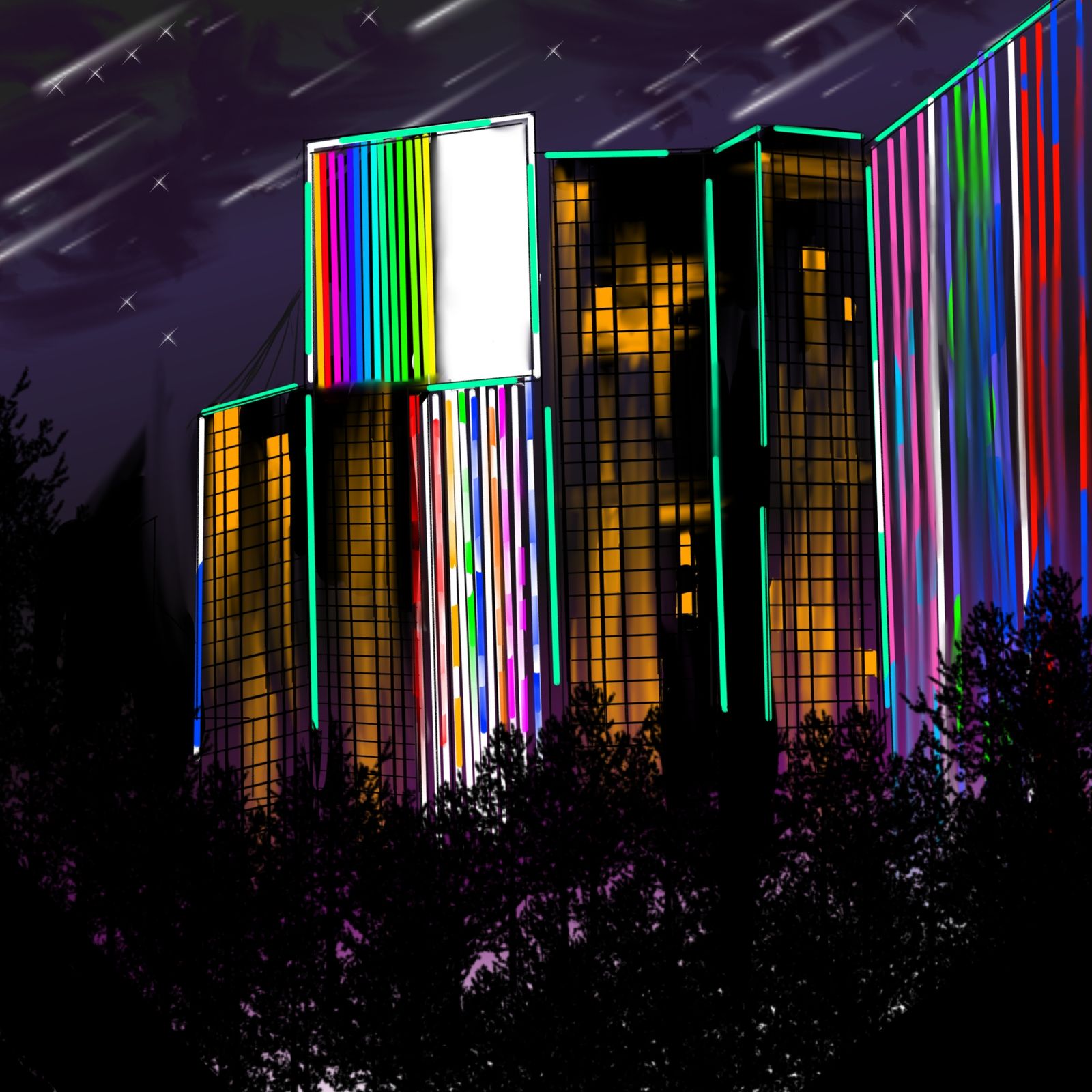 城市的夜景头像同人高清图