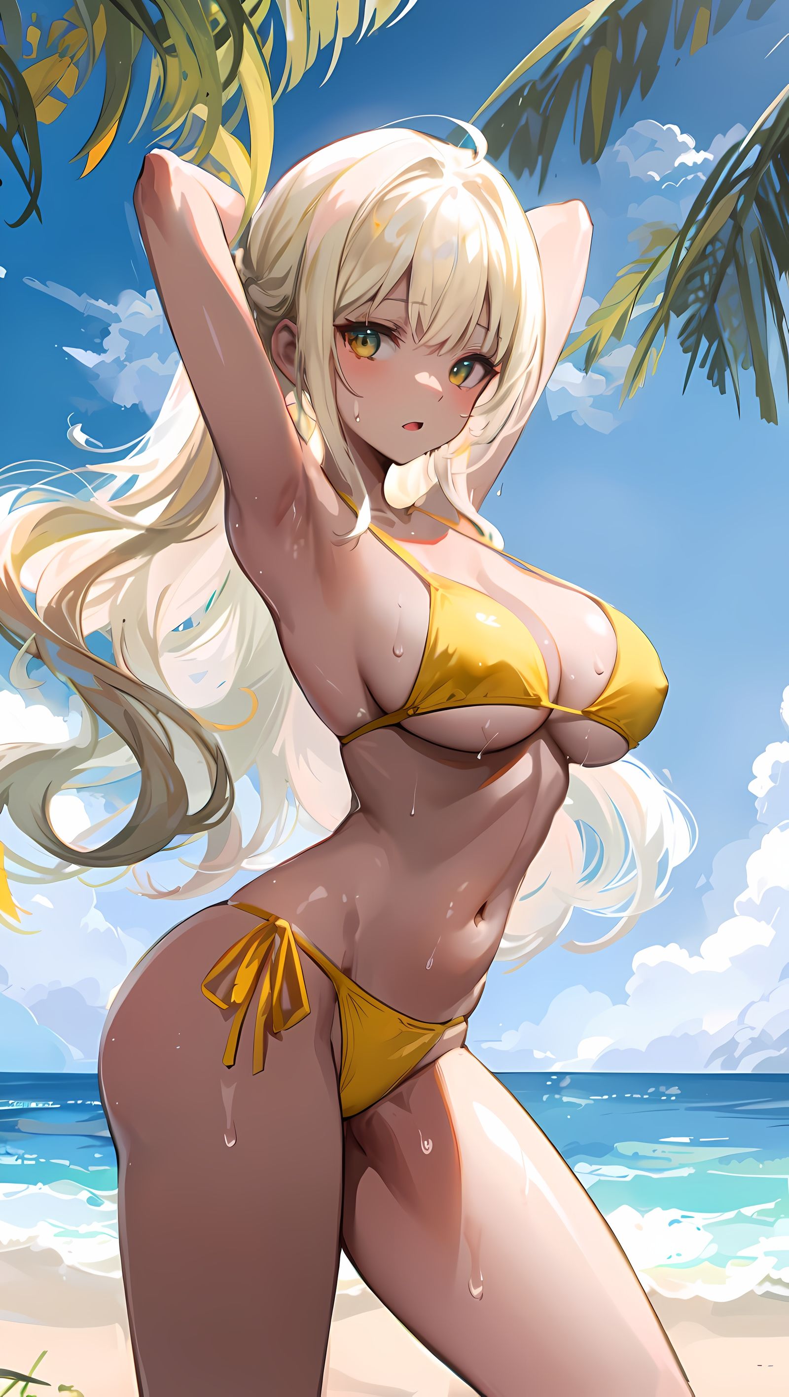夏日海滩头像同人高清图