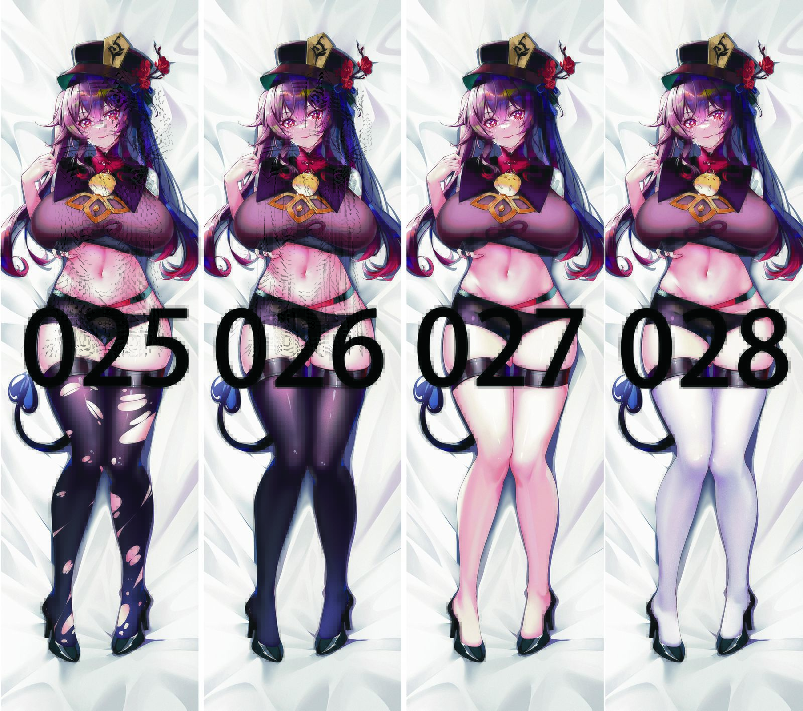 抱枕 含差分36张#胡桃#胡桃夜#白鳥胡桃#胡桃,#jk胡桃#原创#男生向#横