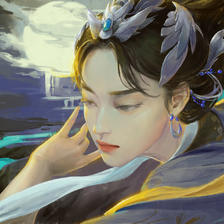 画个仙女嫦娥祝大家中秋节快乐插画图片壁纸