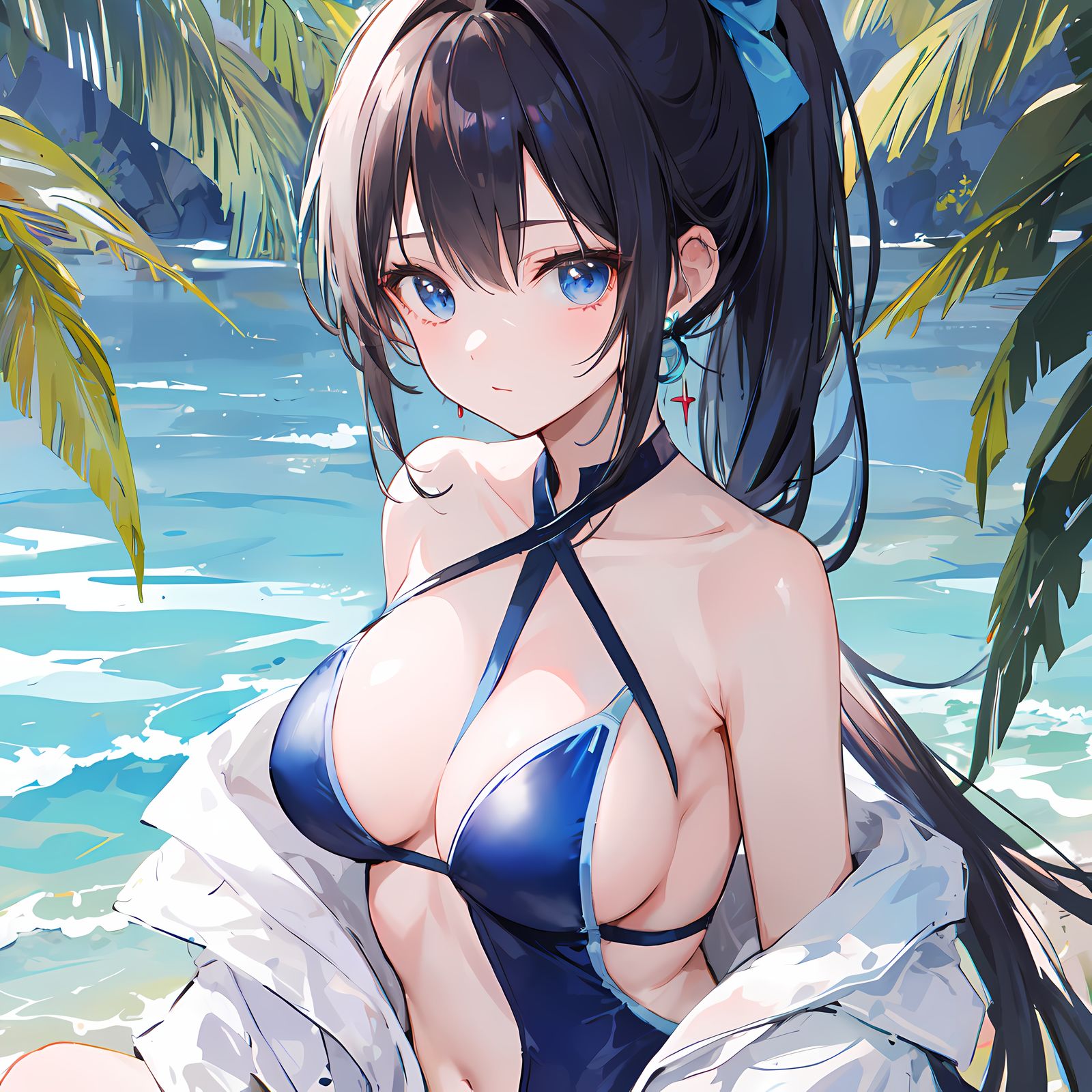 泳装女孩头像同人高清图