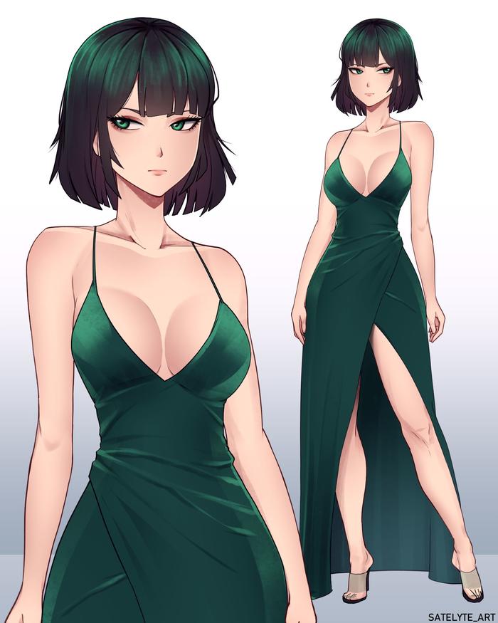 Fubuki in Dress插画图片壁纸