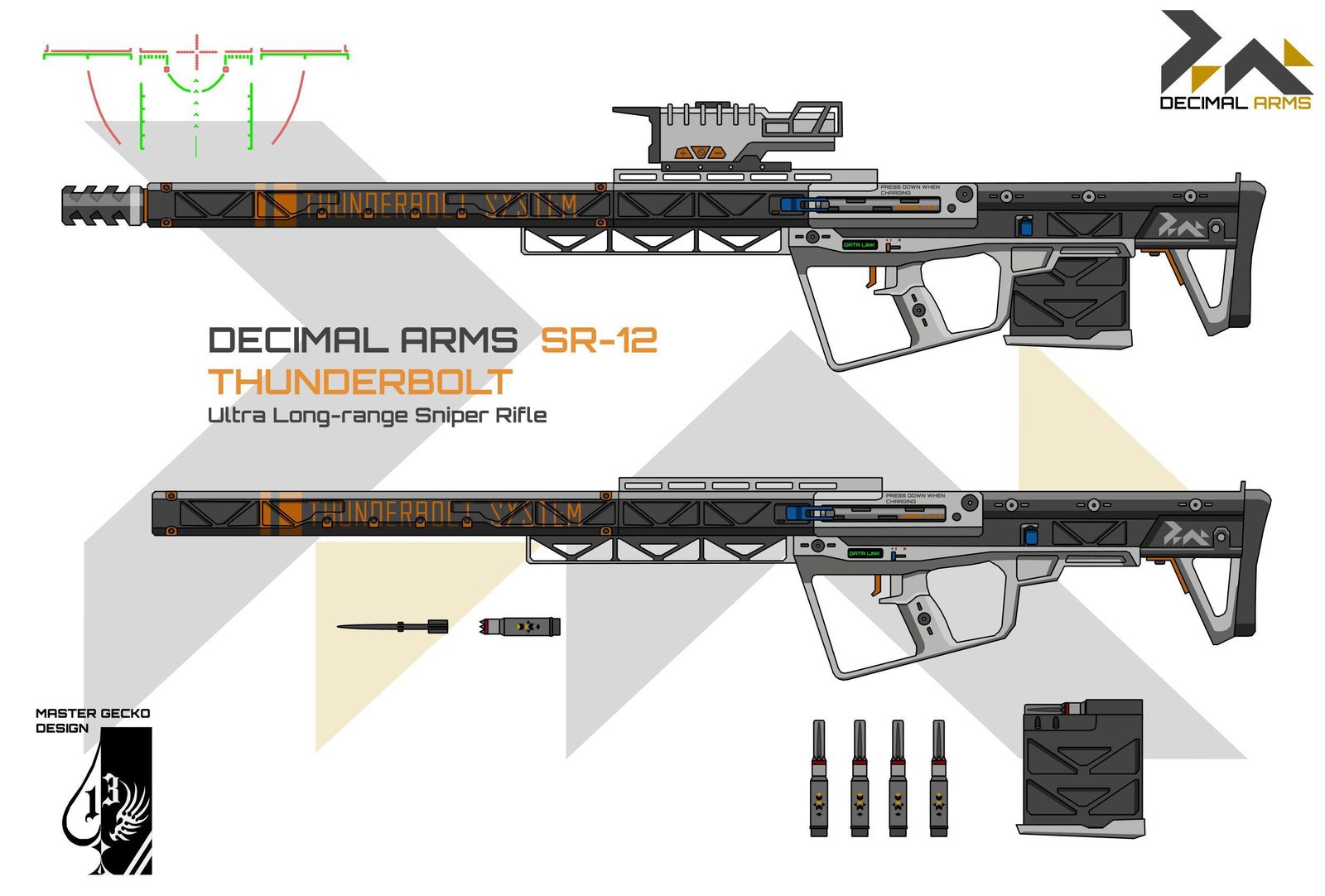 Decimal Arms SR-12插画图片壁纸