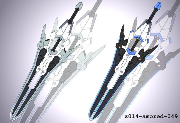 MB-正义女神II高达XN-GNIII斩击强化模组剑插画图片壁纸