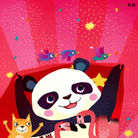 萌趣可爱的熊猫插画