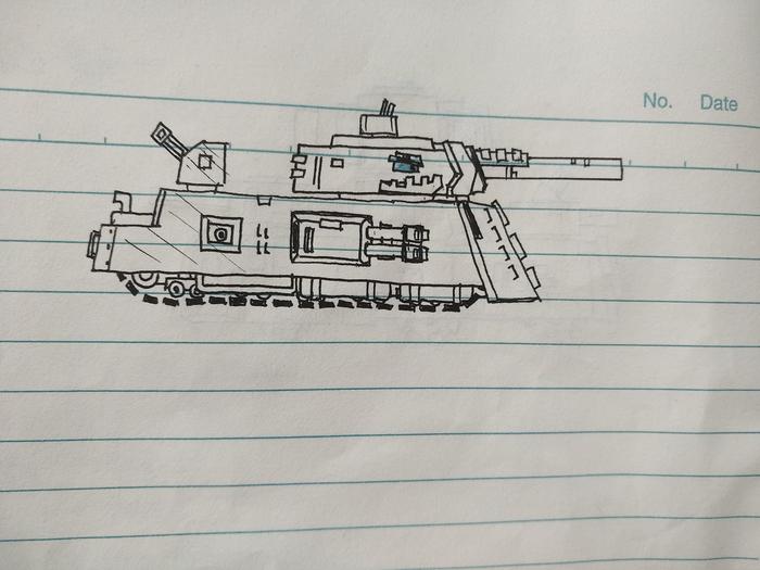 鼠式鹅式混合坦克插画图片壁纸