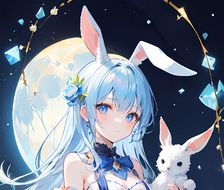 月兔-二次元兔耳少女