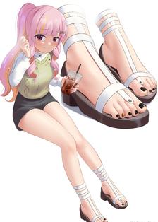 ToeSemi(with sparkly toes alt)插画图片壁纸