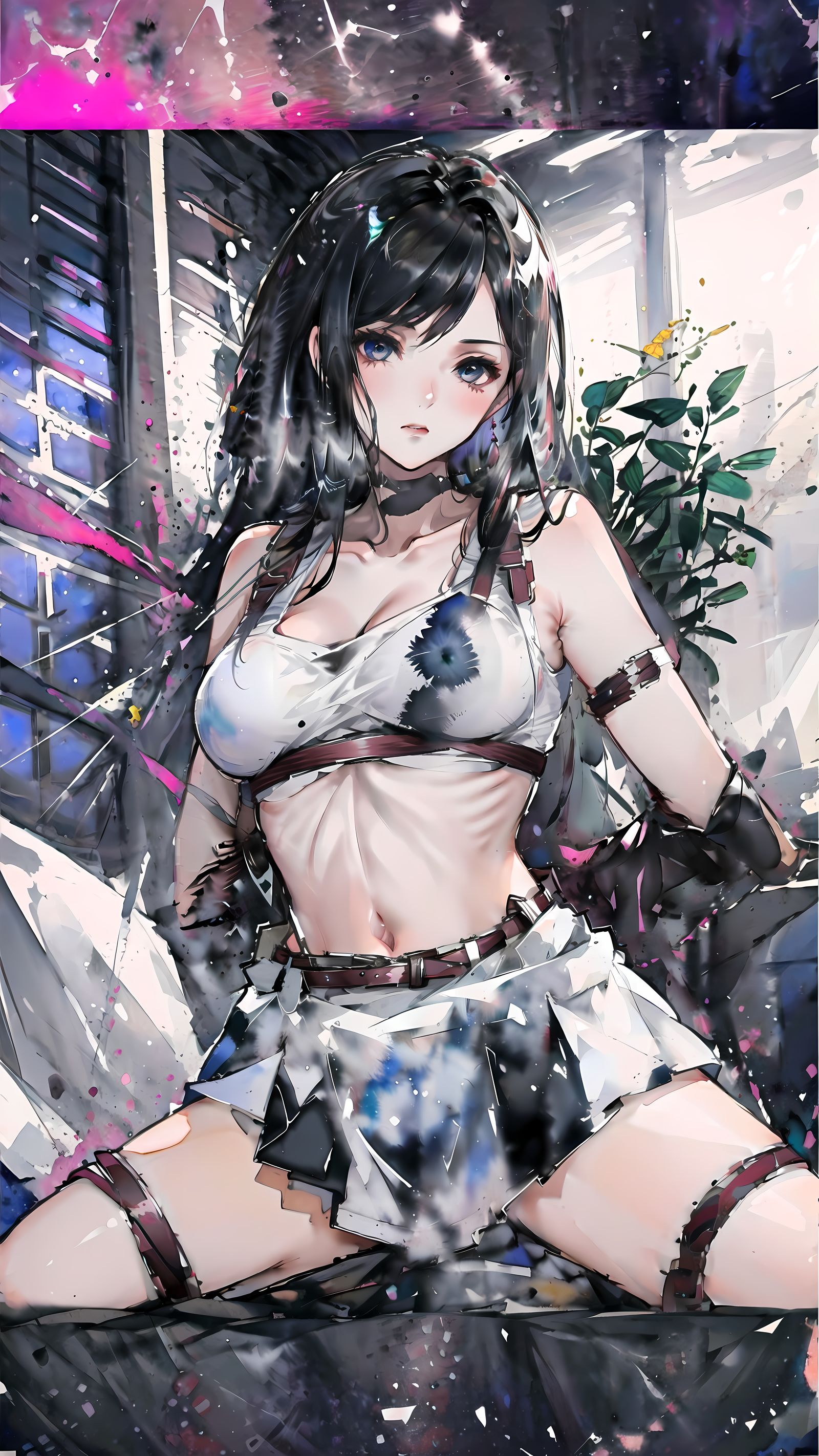 蒂法捆绑4插画图片壁纸