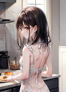 厨房里的仆人女孩头像同人高清图