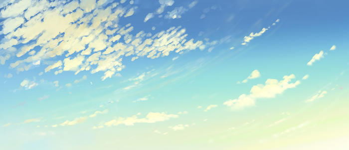 天空与云的诗插画图片壁纸