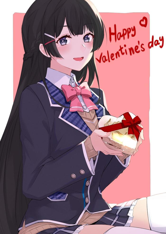 Happy Valentine's day！插画图片壁纸