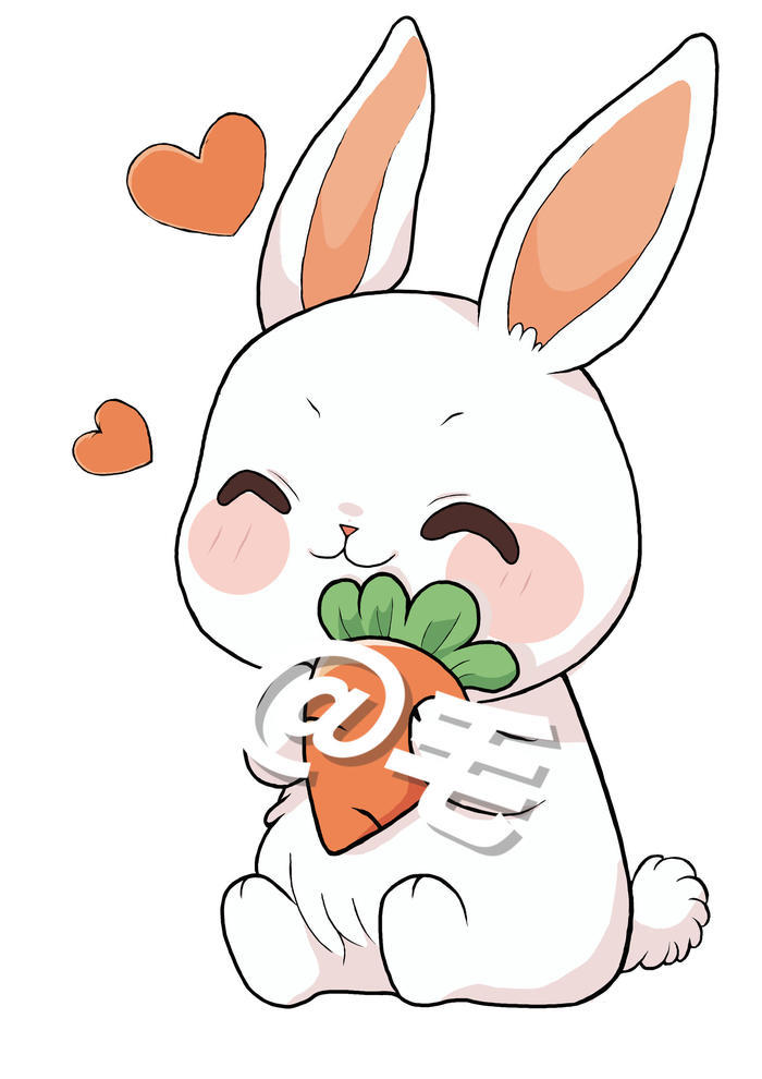可爱兔插画图片壁纸
