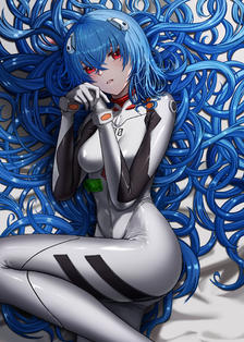 Rei Ayanami。插画图片壁纸