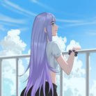紫发jk少女