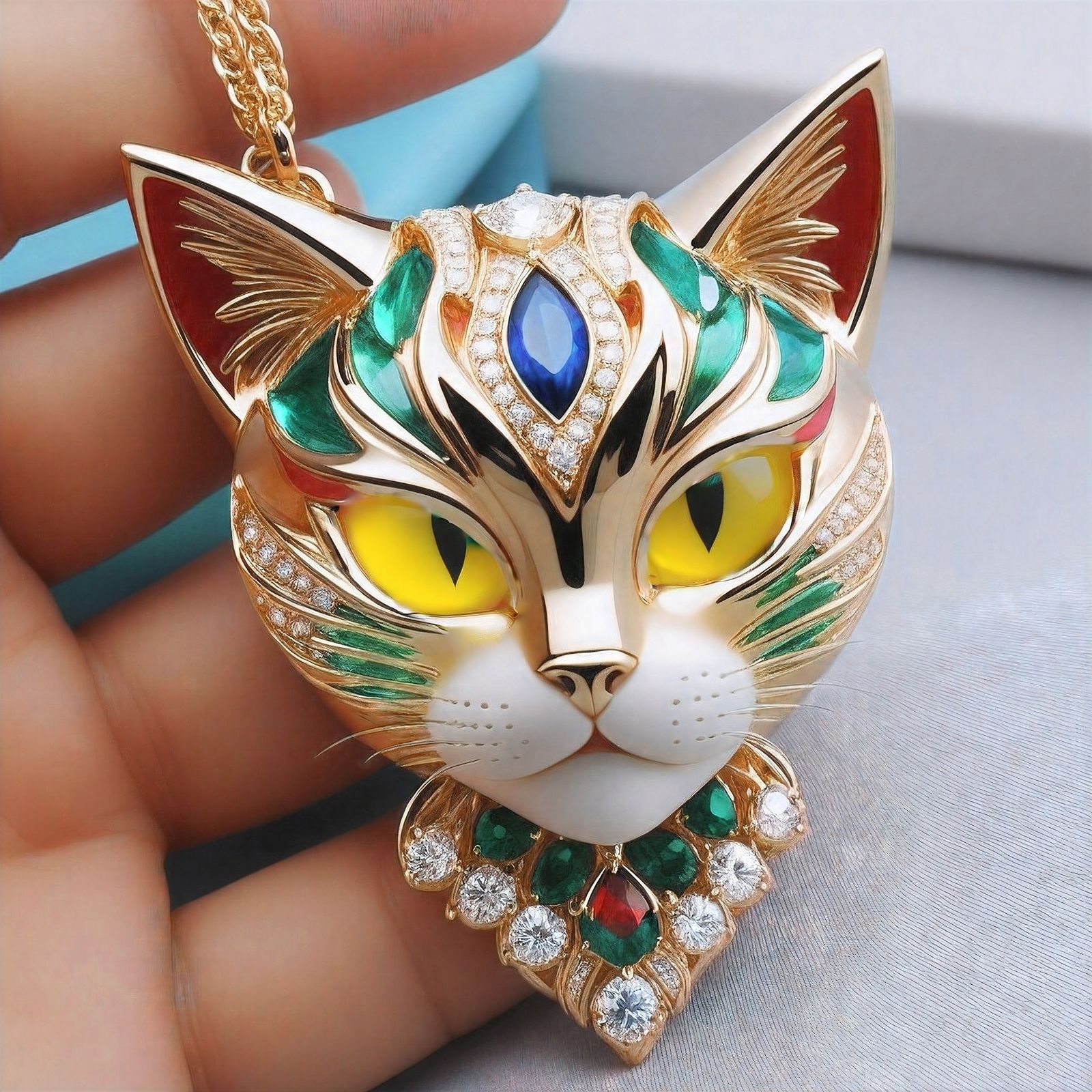 金刚三色猫-通用大模型珠宝玉石