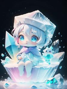 冰晶立方·可爱的冰娃娃头像同人高清图